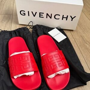 Givenchy Men's 4G Slide Sandal in Red EUR 42 US 9